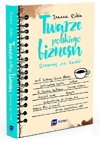 Okładka: Joanna Rubin - Twarze polskiego biznesu. Rozmowy "na kawie"
