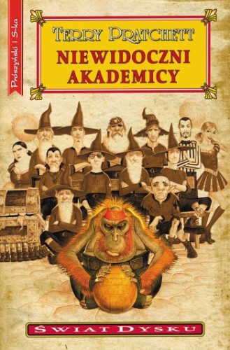 Okładka: Terry Pratchett - Niewidoczni Akademicy