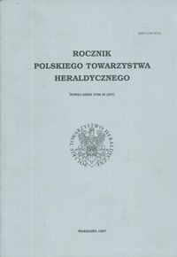 Okładka:  praca zbiorowa - Rocznik Polskiego Towarzystwa Heraldycznego. Tom III (XIV)