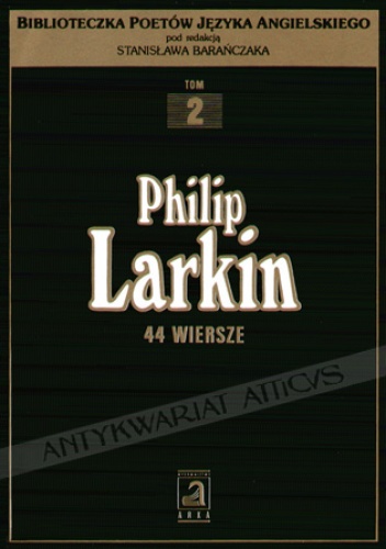 Okładka: Philip Larkin - 44 wiersze