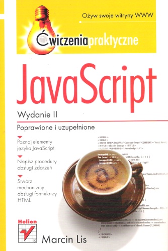 Okładka: Marcin Lis - JavaScript. Ćwiczenia praktyczne. Wydanie II
