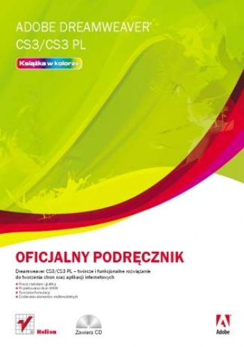 Okładka:  Adobe Creative Team - Adobe Dreamweaver CS3/CS3 PL. Oficjalny podręcznik