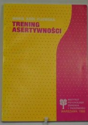 Okładka:  - Trening asertywności.