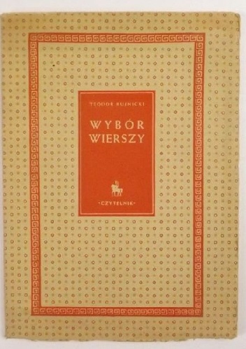 Okładka: Teodor Bujnicki - Wybór wierszy