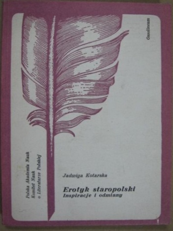 Okładka: Jadwiga Kotarska - Erotyk staropolski Inspiracje i odmiany