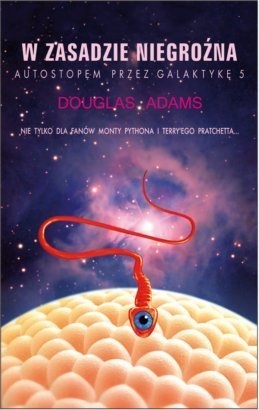 Okładka: Douglas Adams - W zasadzie niegroźna