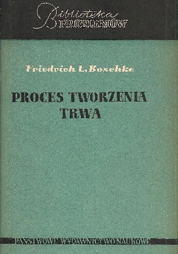 Okładka: Friedrich Ludwig Boschke - Proces tworzenia trwa