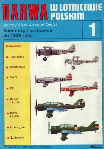Okładka: Andrzej Glass - Samoloty i szybowce do 1939 roku