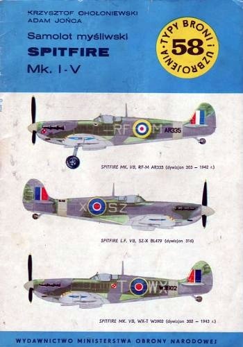 Okładka: Adam Jońca - Samolot myśliwski Spitfire Mk.I-V