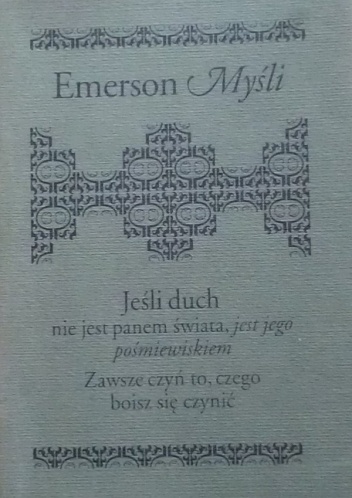 Okładka: Ralph Waldo Emerson - Myśli