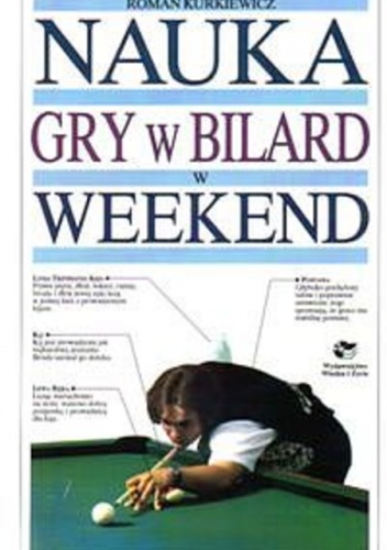 Okładka: Roman Kurkiewicz - Nauka gry w bilard w weekend