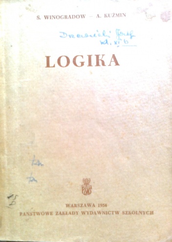 Okładka: S. Winogradow - Logika