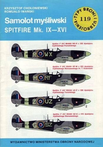 Okładka: Krzysztof Chołoniewski - Samolot myśliwski Spitfire Mk.IX-XVI