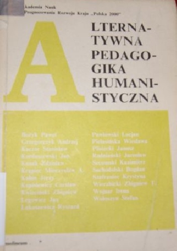 Okładka: Bogdan Suchodolski - Alternatywna Pedagogika Humanistyczna