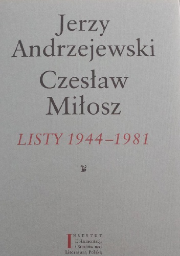 Okładka: Jerzy Andrzejewski - Listy 1944-1981