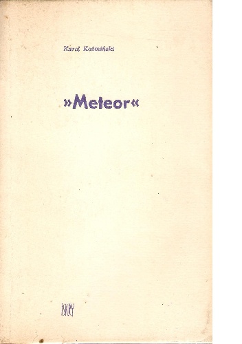 Okładka: Karol Koźmiński - Meteor: Opowieść o Józefie Sułkowskim