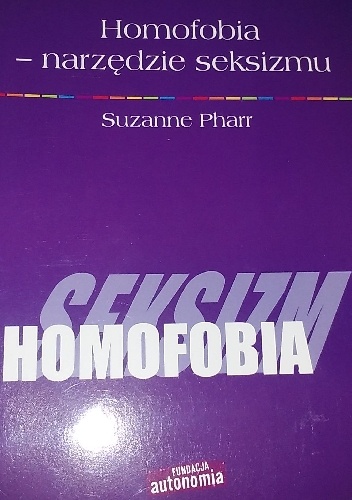 Okładka: Suzanne Pharr - Homofobia - narzędziem seksizmu