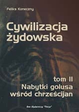 Okładka: Feliks Koneczny - Cywilizacja Żydowska t. II