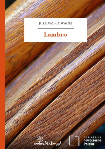 Okładka: Juliusz Słowacki - Lambro