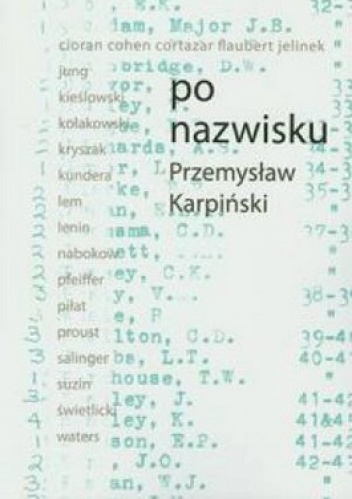Okładka: Przemysław Karpiński - Po nazwisku
