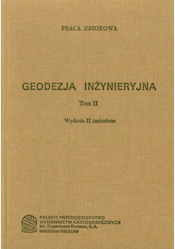 Okładka: Krystyna Kamińska - Czyż - Geodezja inżynieryjna. Tom 2