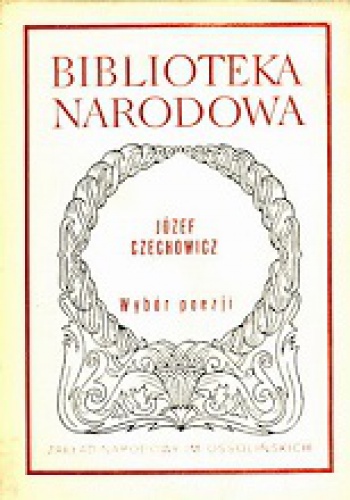 Okładka: Józef Czechowicz - Wybór poezji