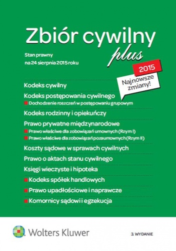 Okładka:  praca zbiorowa - Zbiór cywilny 2015