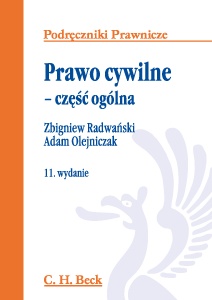 Okładka: Zbigniew Radwański - Prawo cywilne : część ogólna