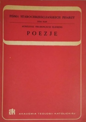 Okładka:  Prudencjusz - Poezje