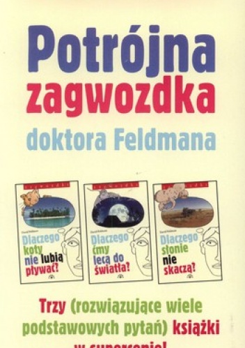 Okładka: David Feldman - Potrójna zagwozdka doktora Feldmana (pakiet 3 książek)