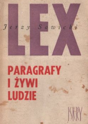 Okładka: Jerzy Sawicki - Paragrafy i żywi ludzie