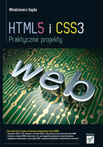 Okładka: Włodzimierz Gajda - HTML5 i CSS3. Praktyczne projekty