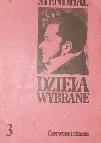 Okładka:  Stendhal - Dzieła wybrane, tom 3. Czerwone i czarne