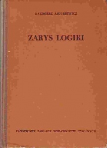 Okładka: Kazimierz Ajdukiewicz - Zarys logiki