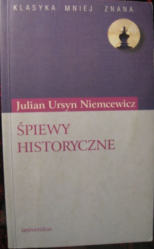Okładka: Julian Ursyn Niemcewicz - Śpiewy historyczne