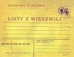 Okładka: Leonardas Gutauskas - Listy z Wieszwili