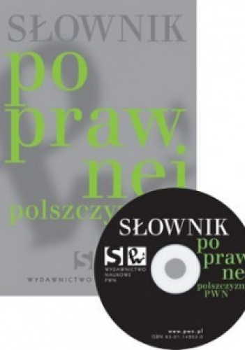 Okładka: Elżbieta Sobol - Słownik poprawnej polszczyzny PWN + CD