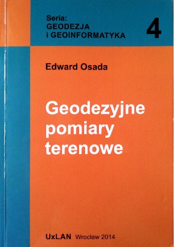 Okładka: Edward Osada - Geodezyjne pomiary terenowe