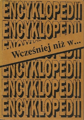 Okładka: Krzysztof Błaszkowski - Wcześniej niż w ... encyklopedii