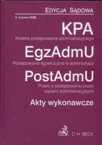 Okładka: Aneta Flisek - Kodeks postępowania administracyjnego postępowanie egzekucyjne w administracji