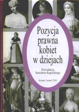 Okładka: Stanisław Rogowski - Pozycja prawna kobiet w dziejach