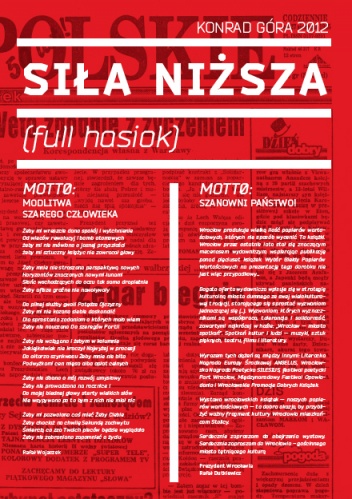 Okładka: Konrad Góra - Siła niższa (full hasiok)