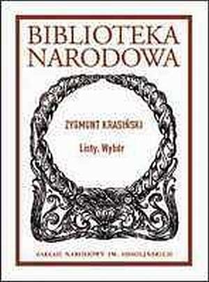 Okładka: Zygmunt Krasiński - Listy. Wybór