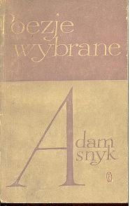 Okładka: Adam Asnyk - Poezje wybrane