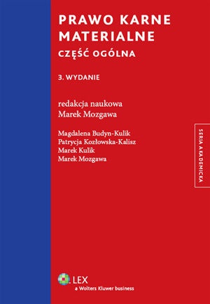 Okładka: Patrycja Kozłowska-Kalisz - Prawo karne materialne. Część ogólna