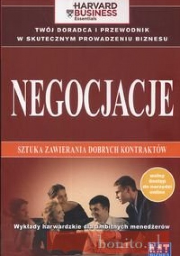 Okładka: Anna Żółcińska - Negocjacje Sztuka zawierania dobrych kontraktów
