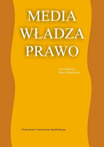 Okładka: Maria Magoska - Media władza prawo