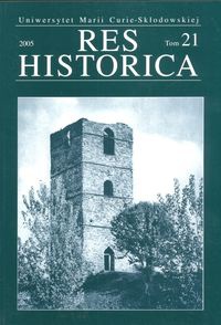 Okładka: Henryk Gmiterek - Res Historica tom 21
