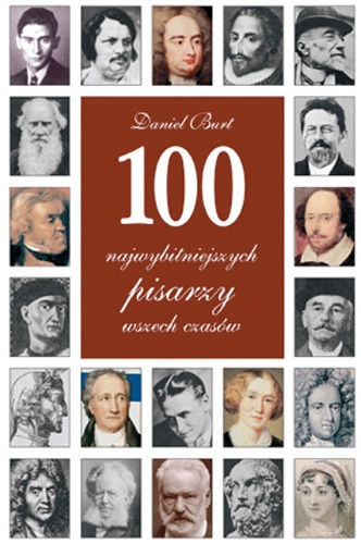Okładka: Daniel Burt - 100 najwybitniejszych pisarzy wszech czasów