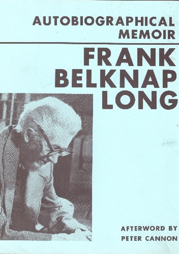 Okładka: Frank Belknap Long - Autobiographical Memoir